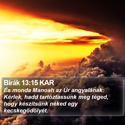 Bírák 13:15 KAR Bible Verse Image