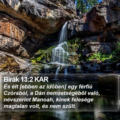 Bírák 13:2 KAR Bible Verse Image