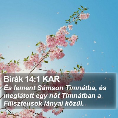 Bírák 14:1 KAR Bible Verse Image