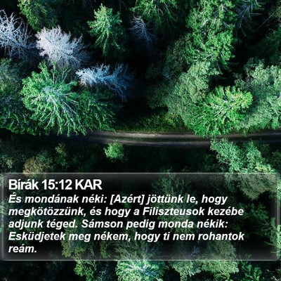 Bírák 15:12 KAR Bible Verse Image
