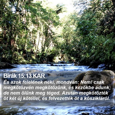 Bírák 15:13 KAR Bible Verse Image
