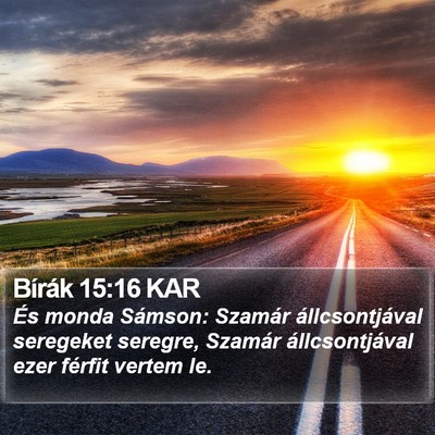 Bírák 15:16 KAR Bible Verse Image