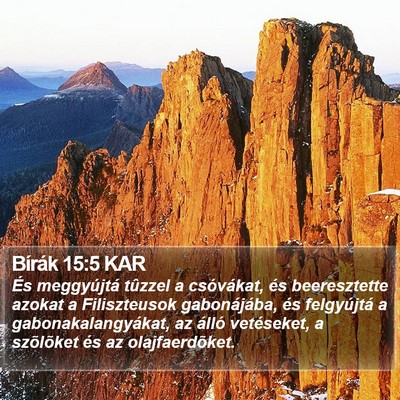 Bírák 15:5 KAR Bible Verse Image