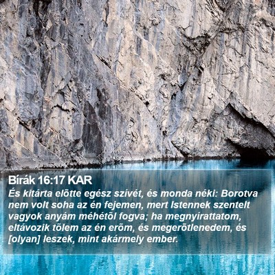 Bírák 16:17 KAR Bible Verse Image