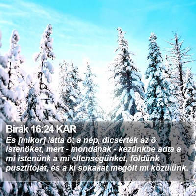 Bírák 16:24 KAR Bible Verse Image