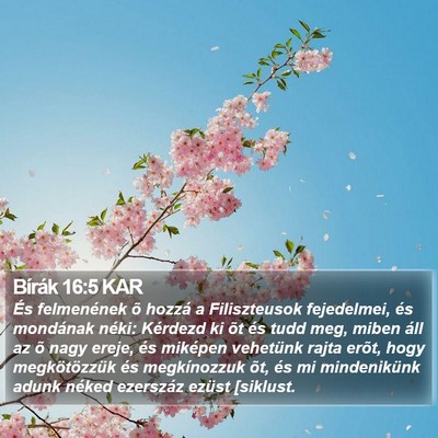 Bírák 16:5 KAR Bible Verse Image