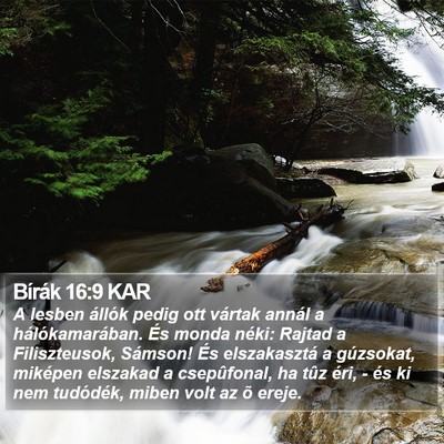 Bírák 16:9 KAR Bible Verse Image