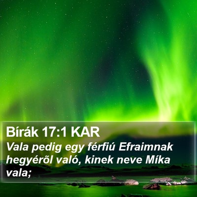 Bírák 17:1 KAR Bible Verse Image