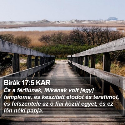 Bírák 17:5 KAR Bible Verse Image