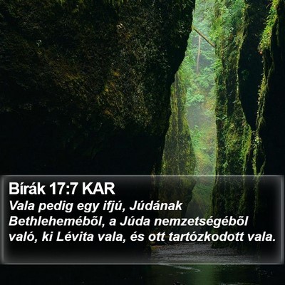 Bírák 17:7 KAR Bible Verse Image