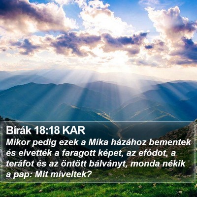 Bírák 18:18 KAR Bible Verse Image