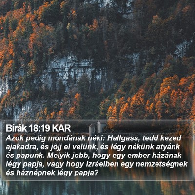 Bírák 18:19 KAR Bible Verse Image