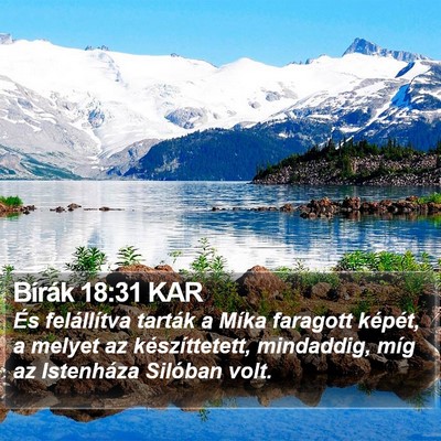 Bírák 18:31 KAR Bible Verse Image