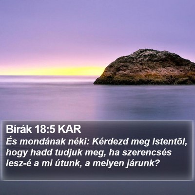 Bírák 18:5 KAR Bible Verse Image