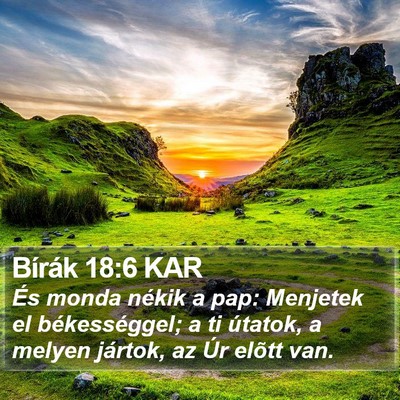 Bírák 18:6 KAR Bible Verse Image