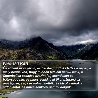 Bírák 18:7 KAR Bible Verse Image
