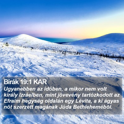 Bírák 19:1 KAR Bible Verse Image