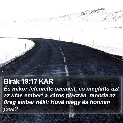 Bírák 19:17 KAR Bible Verse Image