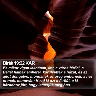Bírák 19:22 KAR Bible Verse Image