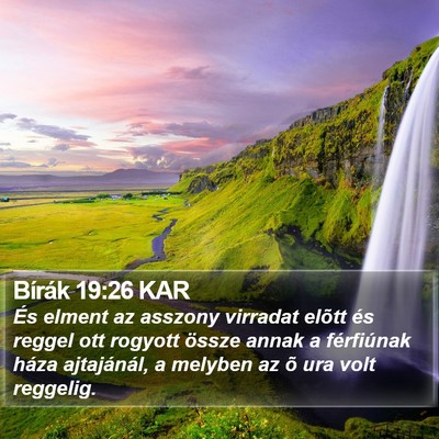 Bírák 19:26 KAR Bible Verse Image