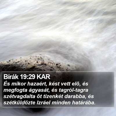 Bírák 19:29 KAR Bible Verse Image
