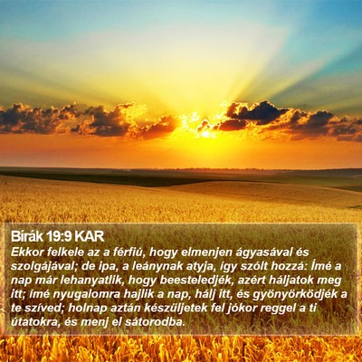 Bírák 19:9 KAR Bible Verse Image