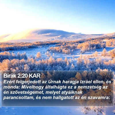 Bírák 2:20 KAR Bible Verse Image