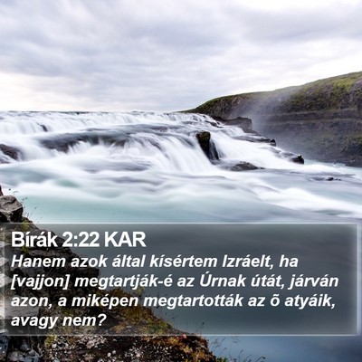 Bírák 2:22 KAR Bible Verse Image