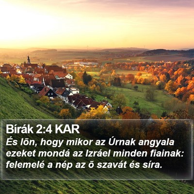 Bírák 2:4 KAR Bible Verse Image
