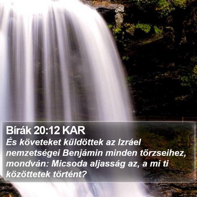 Bírák 20:12 KAR Bible Verse Image