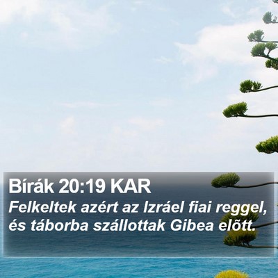 Bírák 20:19 KAR Bible Verse Image