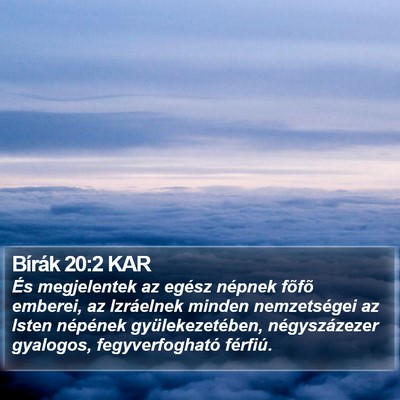 Bírák 20:2 KAR Bible Verse Image