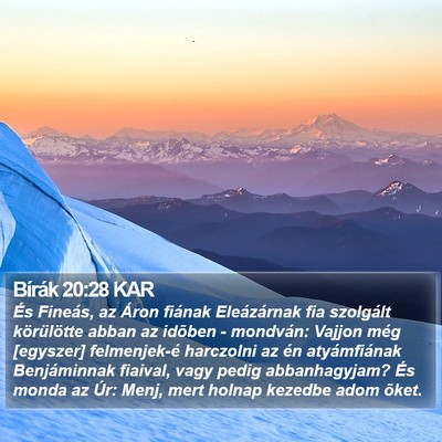 Bírák 20:28 KAR Bible Verse Image