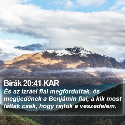 Bírák 20:41 KAR Bible Verse Image