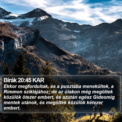 Bírák 20:45 KAR Bible Verse Image