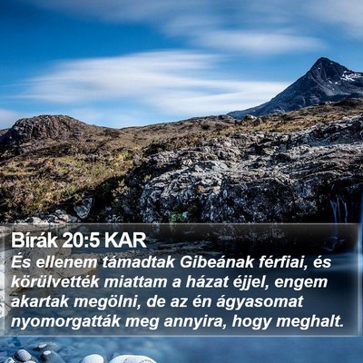 Bírák 20:5 KAR Bible Verse Image