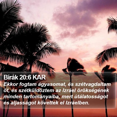 Bírák 20:6 KAR Bible Verse Image