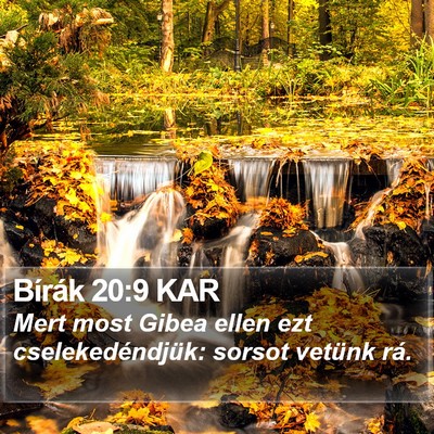 Bírák 20:9 KAR Bible Verse Image
