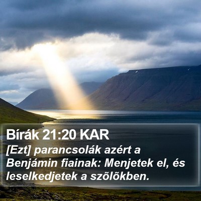 Bírák 21:20 KAR Bible Verse Image
