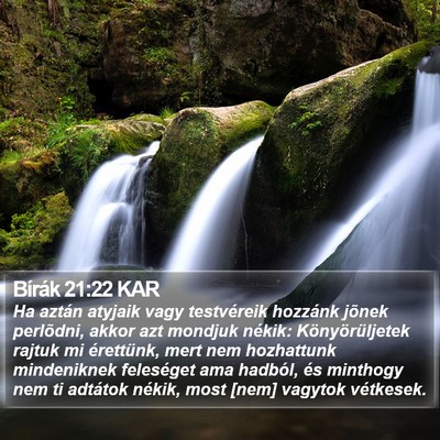 Bírák 21:22 KAR Bible Verse Image