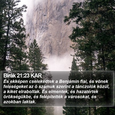 Bírák 21:23 KAR Bible Verse Image