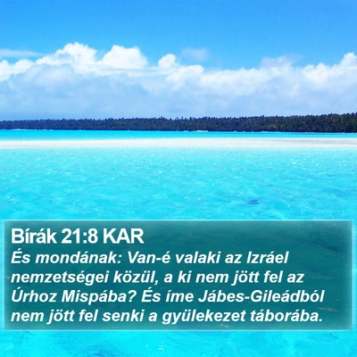 Bírák 21:8 KAR Bible Verse Image
