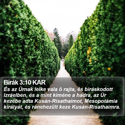 Bírák 3:10 KAR Bible Verse Image