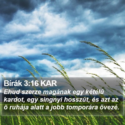 Bírák 3:16 KAR Bible Verse Image