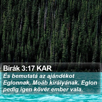 Bírák 3:17 KAR Bible Verse Image
