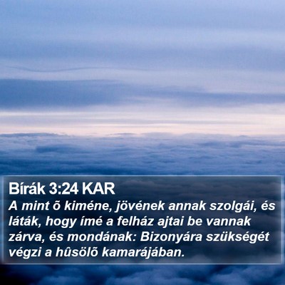 Bírák 3:24 KAR Bible Verse Image