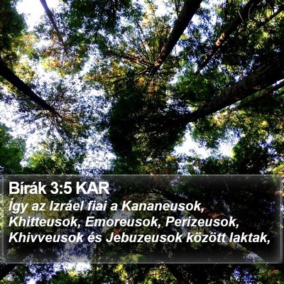 Bírák 3:5 KAR Bible Verse Image