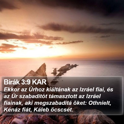 Bírák 3:9 KAR Bible Verse Image