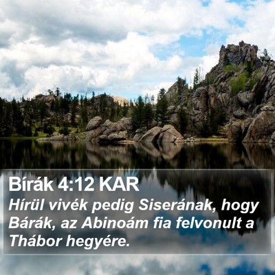 Bírák 4:12 KAR Bible Verse Image
