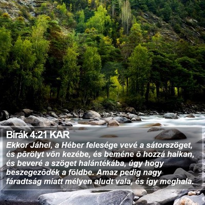 Bírák 4:21 KAR Bible Verse Image